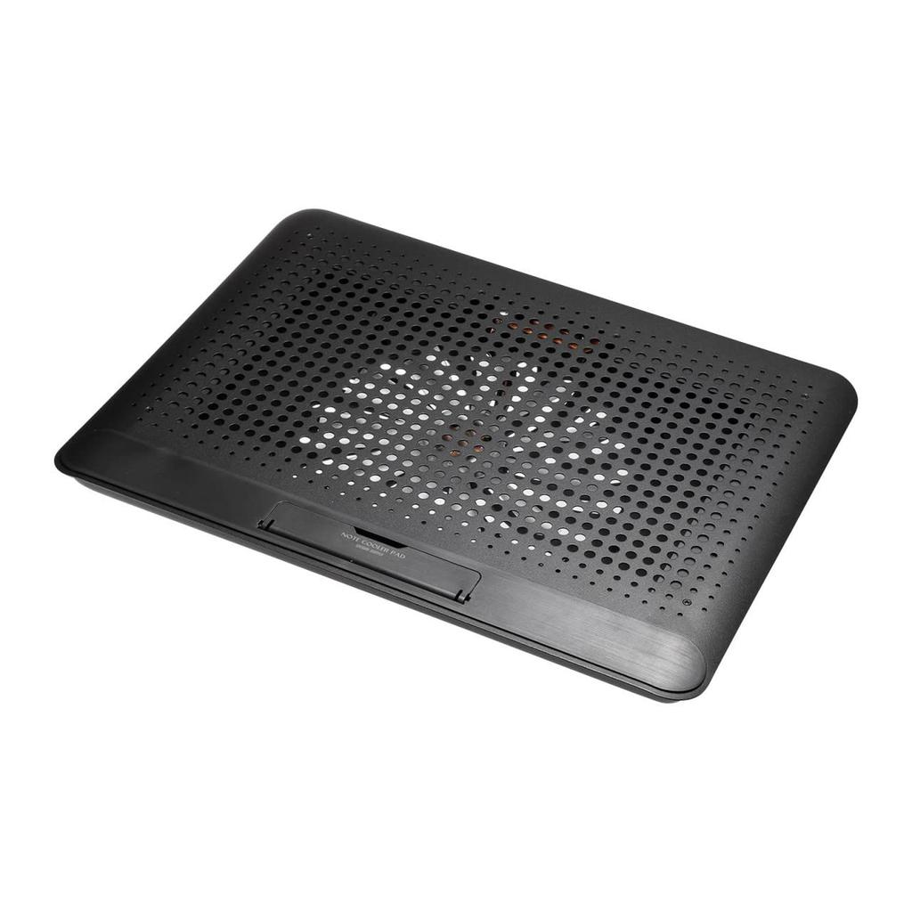 Охлаждающая подставка для ноутбука Sanwa Supply, охлаждающий алюминиевый корпус с функцией регулировки высоты, совместимая с экраном шириной до 15,6 дюйма, черная, TK-CLN28U