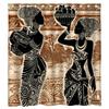 Современная африканская этническая женщина сексуальная девушка закат фон живопись шторка для душа от Ho Me Lili с крючками украшение ванная комната