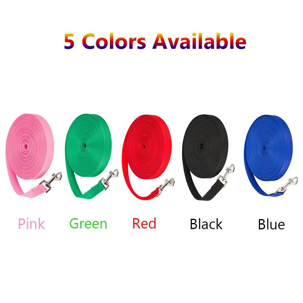 Colorful Dogs Cats Nylon Belt Puppy Collar Traction Rope Dog Leash Walking Training Lead Strap