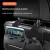 Car Seat Back Double Hooks High Toughness Strong Load-bearing Easy To Install Hidden Multifunctional Storage Organizer Hanger Hook