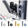 Arc-shaped Bike Frame Fixing Screws Titanium Zinc Zinc Alloy Bicycle Fixing Screw Gasket  MTB Bike