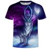 Summer Men's T-shirt 3D Print Tees Tiger Lion Loose Round Neck Short Sleeve Tops Men Clothing