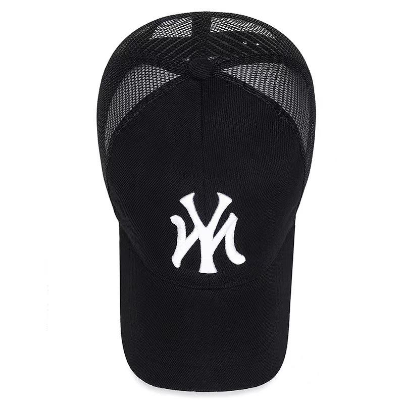 Korean Style Women's Duckbill Cap with "MY" Embroidery - Spring/Autumn Fashion, Casual Baseball Hat for Outdoor Sunshade.