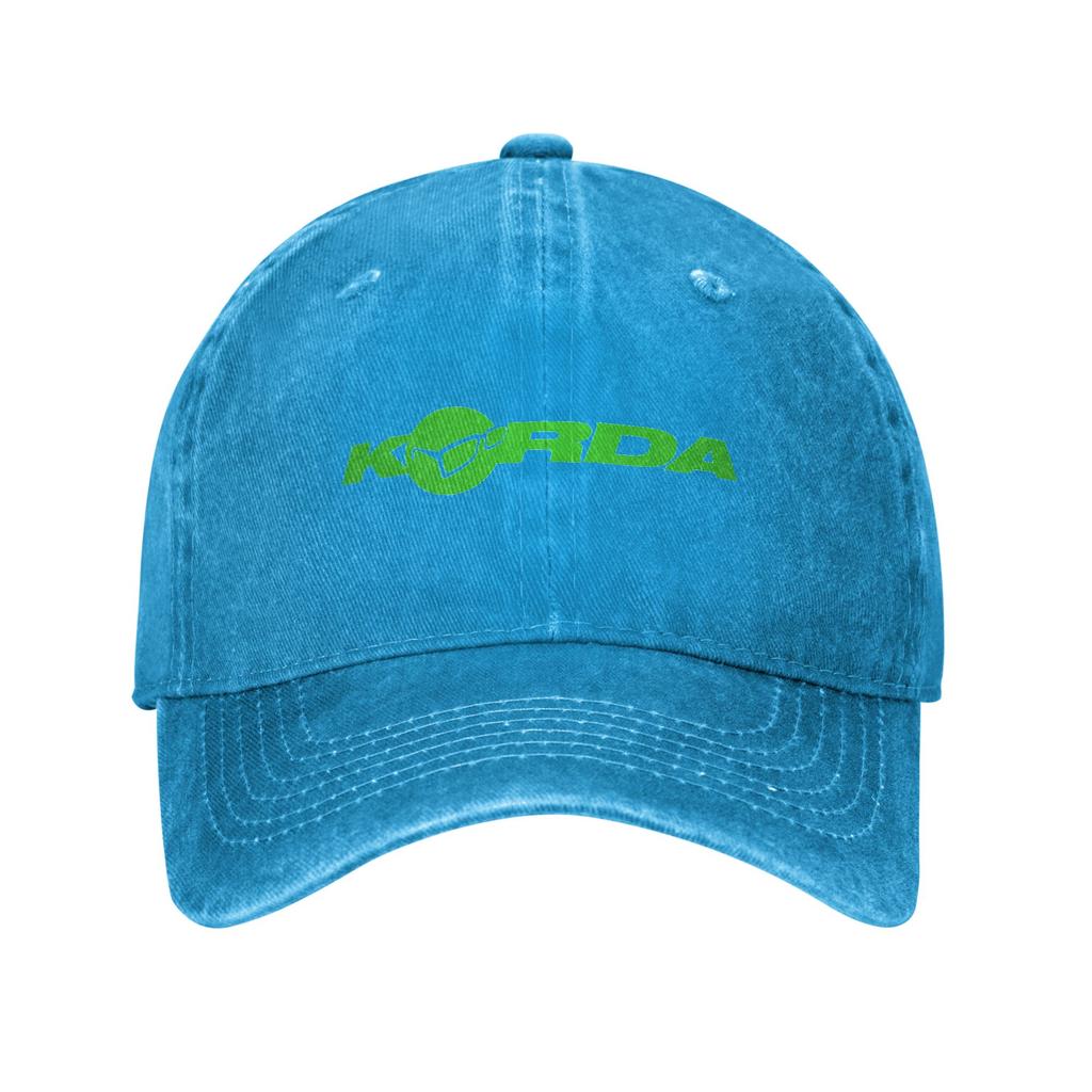 Korda Fishing Logo Denim Baseball Caps Snapback Baseball Hats Breathable Casquette Outdoor for Men's And Women's