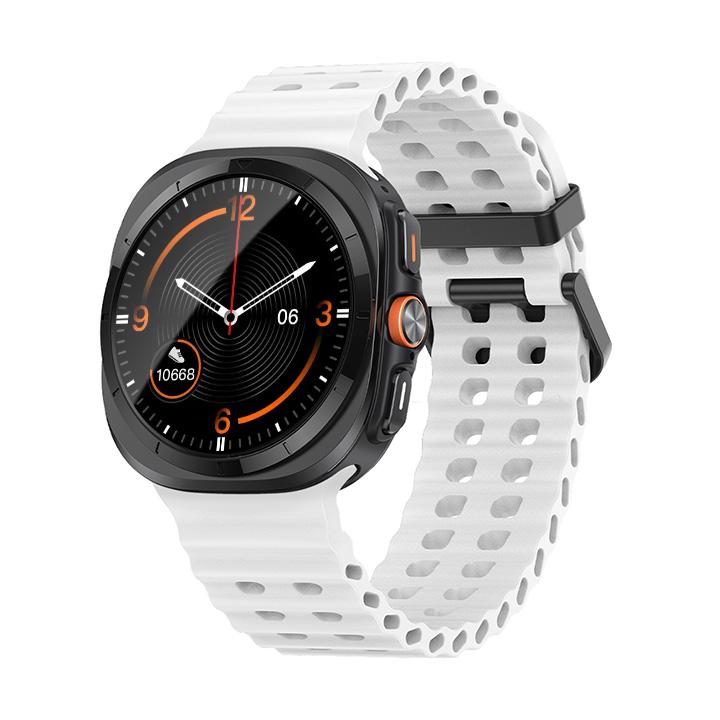 Морской ремешок для Samsung Galaxy Watch ultra Ремешок 47 мм Аксессуары Двухцветный Спортивный силиконовый Браслет Galaxy Watch 7 ultra Ремешки