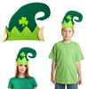 Print St. Patrick's Day Hat Velvet Clover Lucky Clover Hat Cute Shamrock Elves Hat Adults Kids
