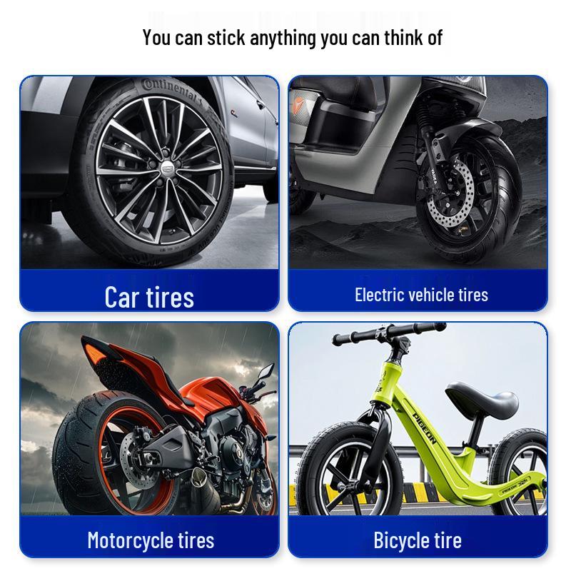 Гибкий быстросохнущий клей для ремонта автомобильных шин для трещин и повреждений боковины