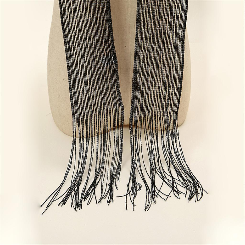 Popular Long Scarf Casual Neckwear Multiuse Neck Scarf Hairwrap for Formal Dinner Party Clubwear Neckwear Eye Catching