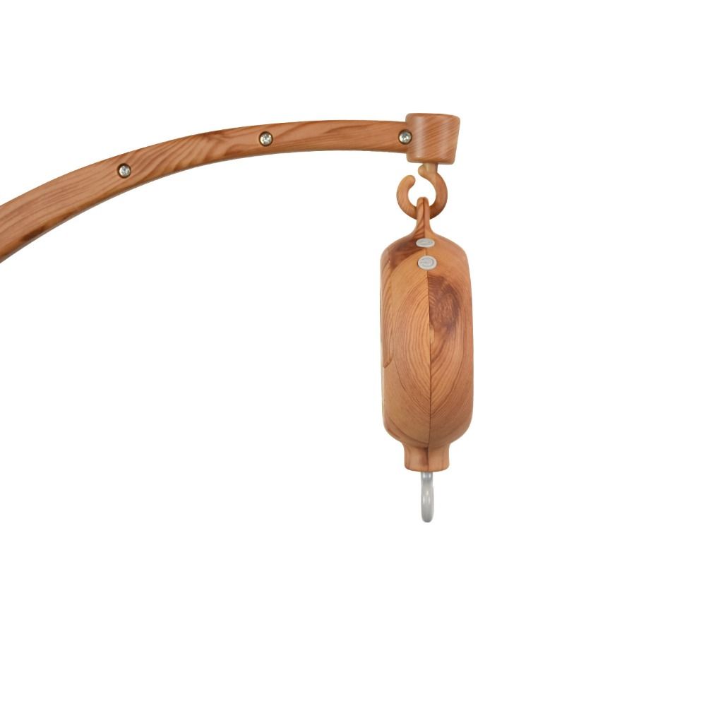 Clamp Mount Baby Crib Mobile Wood Grain Infant Bed Decor Detachable Bed Hanging Toy Infant Bed