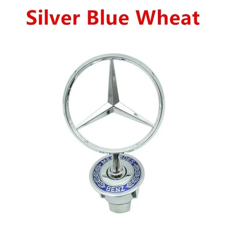 1pcs 44mm 3D Metal Zinc Alloy  Emblem For Front Bonnet Hood Logo Badge Car Styling Accessories A2108800186 Mercedes Benz