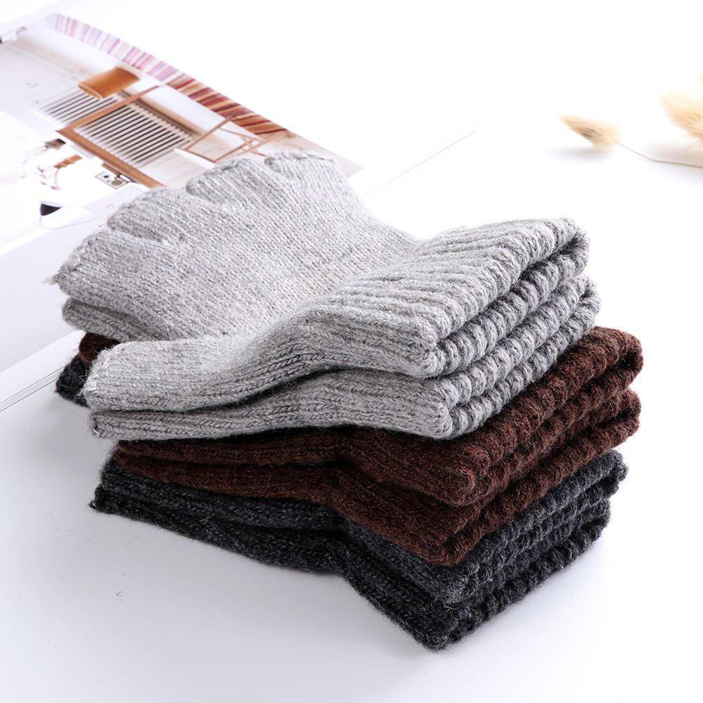 Fashion Cashmere Stretchy Half Finger Gloves Wool  Knitted Typing/Texting Gloves Fingerless Gloves