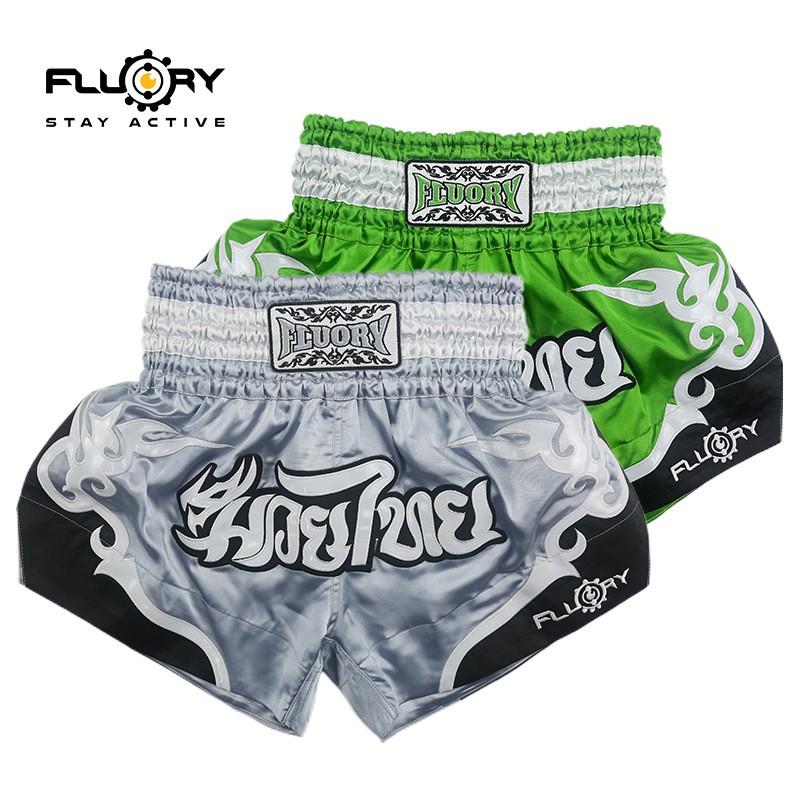 Men Women Boxing Shorts MMA Training Fighting Gear Lightweight Satin Martial Arts Uniform