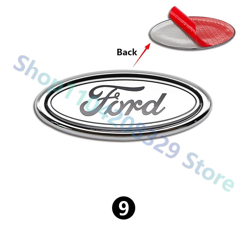 For Ford MK1 Car Front Rear Trunk Emblem 11.5x4.5cm Cover Sticker for Ford Focus Edge Mondeo Ecosport Ranger Fiesta Fusion Kuga Accessories