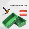 Food Box Splash-proof Hanging Feeding Box Easy To Install Parrot Bath Box Bird Cage