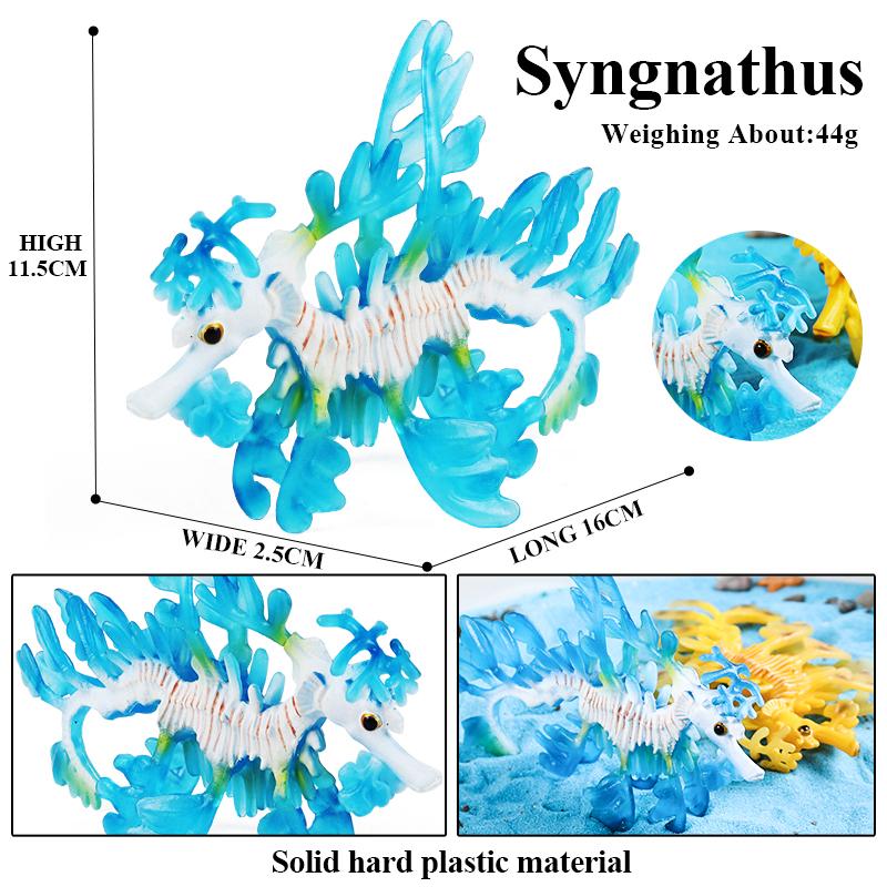 Oenux Морская звезда Океана Морской анемон Коралл Медуза Кальмар Креветка Краб Акула Животные Модель Фигурки ПВХ Миниатюра Детская Игрушка Подарок