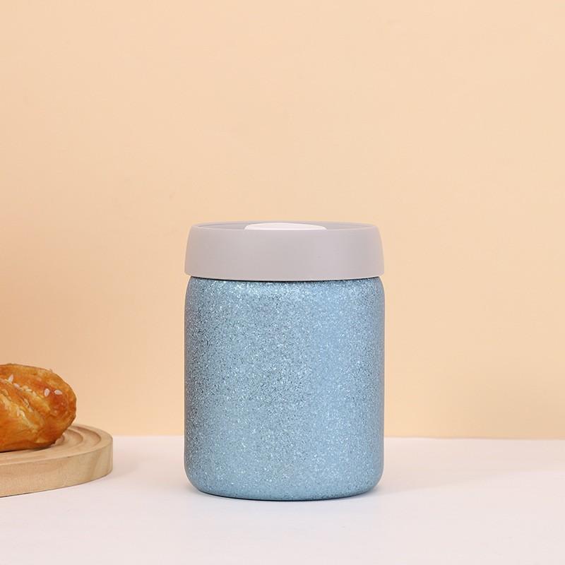 Vacuum Sealed Titanium Food Storage Jar 1000ml Airtight Container Nuts Tea Coffee Modern Kitchen Organizer