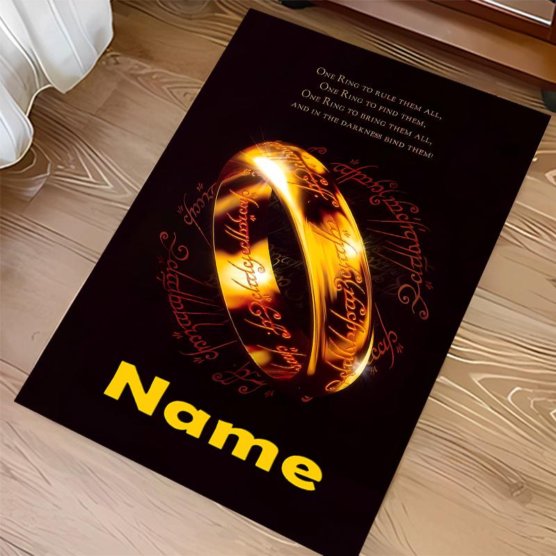 Custom personalization The Fellowship of the Ring Print Area Rug - Soft, Washable Non-Slip Indoor Mat,Living Room,Home&Office Decorative Rug
