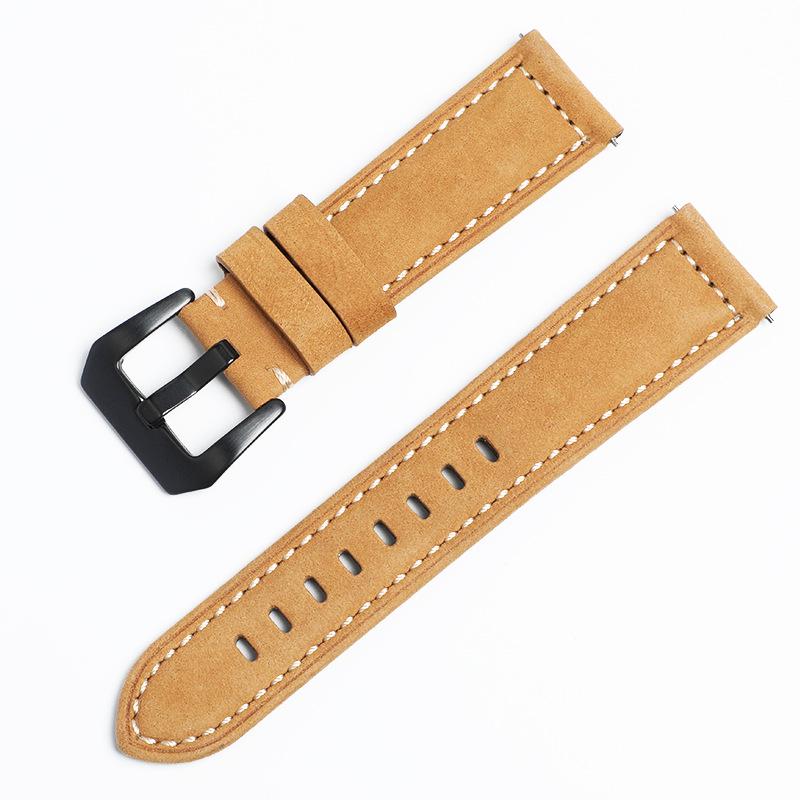 Ремешок для часов Panerai из матовой кожи крупного рогатого скота Vintage Crazy Horse, спортивный, из натуральной кожи, 22/24.