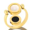 Stainless Steel Ring for Women Inlaid Zircon Rings Waterproof Romantic Fashion Jewelry