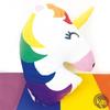 Coussin peluche - PUCKATOR - Licorne Arc-en-Ciel - Rose - 3 ans - Intérieur