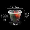 Clear Plastic Food Containers: Round or Rectangular, with Lids