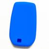 Силиконовый чехол IKT для ключа Smart Key автомобилей Toyota, 3 кнопки, синий / New Crown