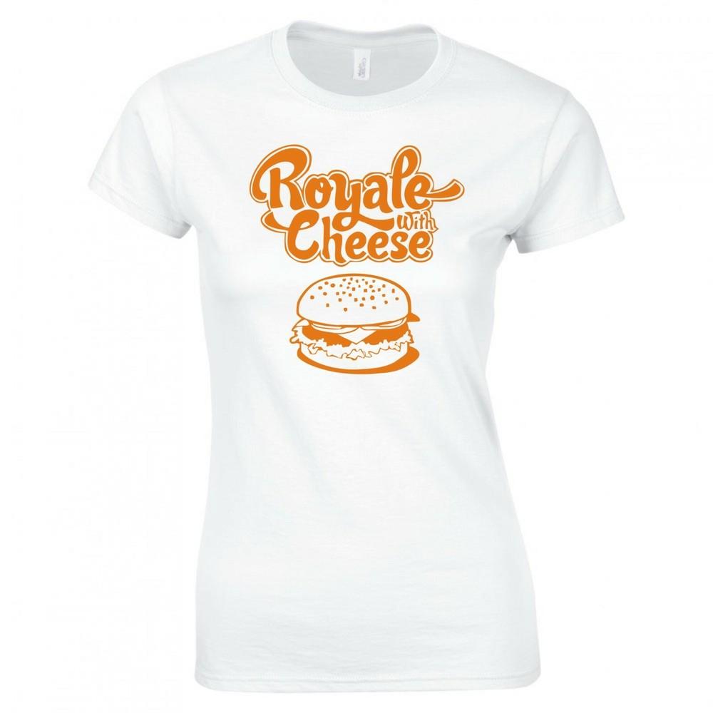 Inspired By Pulp Fiction Royale With Cheese Ladies Skinny Fit Tshirt