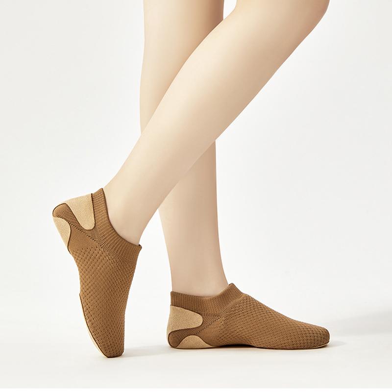 Чирлидинг Танцевальные Джазовые Тренировочные Туфли Мягкая Подошва Flyknit Профессиональные Соревновательные Туфли Тренировка Тела Балетки