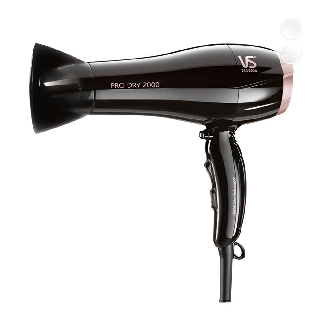 Vidal Sassoon Мощный фен 2000 Вт – Профессиональный фен для быстрой сушки волос