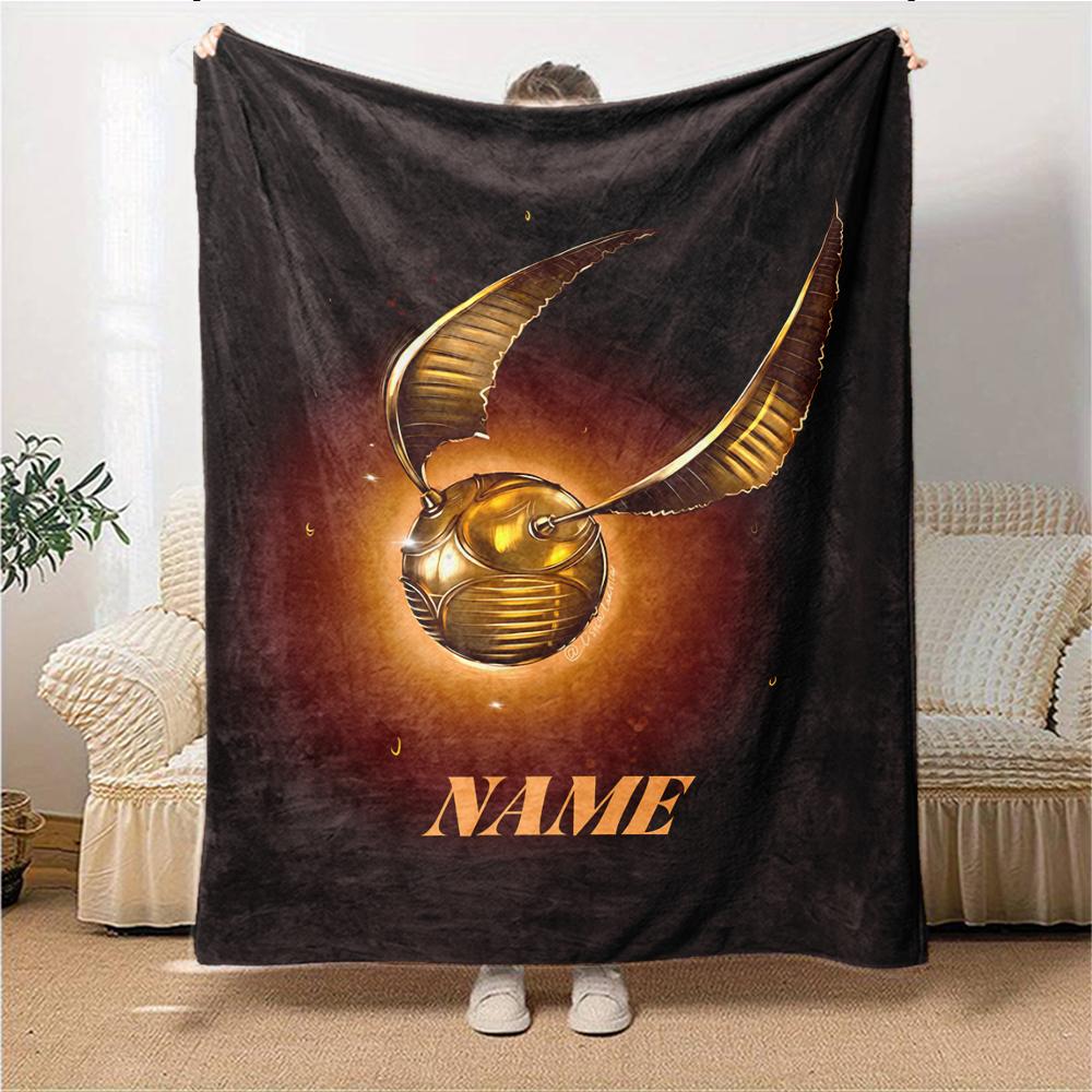 Custom Name Harry Potter Night blanket for Couch & Bed, Plush Cozy Fuzzy Blanket Super Soft & Warm Blankets for Fall and Winter. 090881