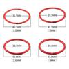 5 Pieces Bicycle Washer Set Cassette Hub Sprocket Gasket Flywheel Hub Aluminum Alloy Spacer for BB68 BB73 BB90 BB92 Inner Diameter Thickness (Red,