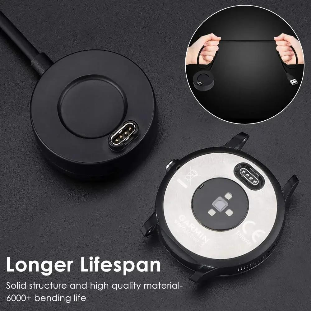 Док-станция Зарядный кабель USB для Garmin Fenix 7 7x 5/5S/5X Plus 6/6S/6X Pro Sapphire Venu Vivoactive 4/3 945 245 Quatix