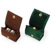 Mini Jewelry Box Elegant Luxury Soft Velvet Portable Solid Color Snap Button Travel Ear Studs Earrings Finger Ring Organizer Bag Holder Container Case