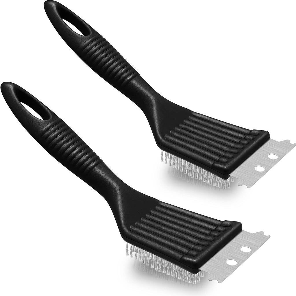 Outdoor Grill Brush and Scraper,Barbecue Grill Cleaning Brush Stainless Steel Wire Grill Brush BBQ Cleaner Accessories