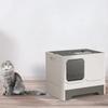 Кошачий туалет с двойной дверью, закрытый кошачий туалет, кошачий туалет с лотком, выдвижным лотком и совком