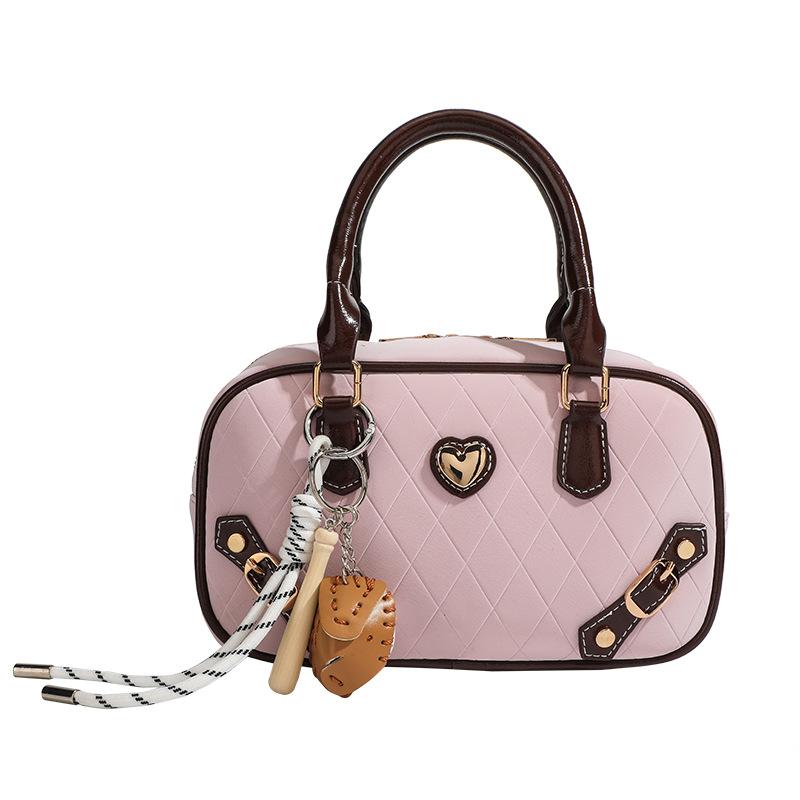 Сумка-боулинг Niche Design Sweet Cool Diamond Lattice, высококачественная сумка на одно плечо с косым плетением