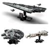 Hot Toys Фильм Космический корабль Война Тантив Модель Строительные Блоки Кирпичи Исполнитель Разрушитель Совместимый 75375 75376 75356 Подарок для Взрослого Ребенка