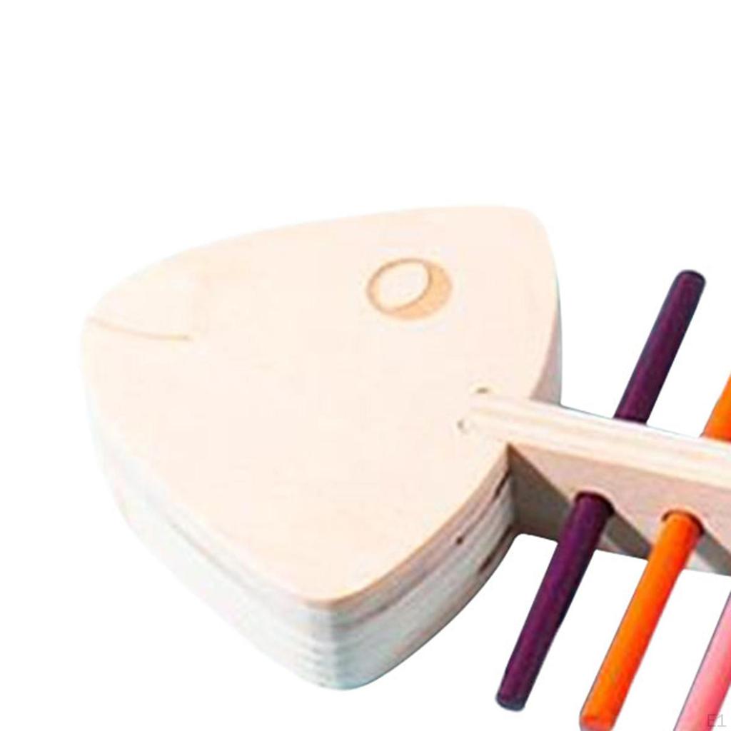 Детский сад Раннее образование Игрушка Деревянная обучающая сортировка по цвету Гладкая рыбья кость Сопряжение