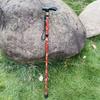 Telescopic Folding Walking Stick for Hiking - Printed Design with Straight Handle for the Elderly.