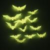 Светящиеся 3D Наклейки на Стену 'Летучая Мышь и Паук' для Праздничных Декораций на Хэллоуин