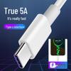 5A Super Fast Charging USB Cable for Android, Huawei, Apple, Type-C with Digital Display