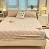 2025 New Autumn Winter Thick Fitted Sheet Milk Velvet Fitted Sheet Single Piece Coral Fleece Bed Cover Taffeta Mattress Protector