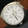 AUTOMATIC HMT RAJAT 6501 INDIAN MENS DAY&DATE WHITE COLOR DIAL WATCH A431919-2 R109-a431919
