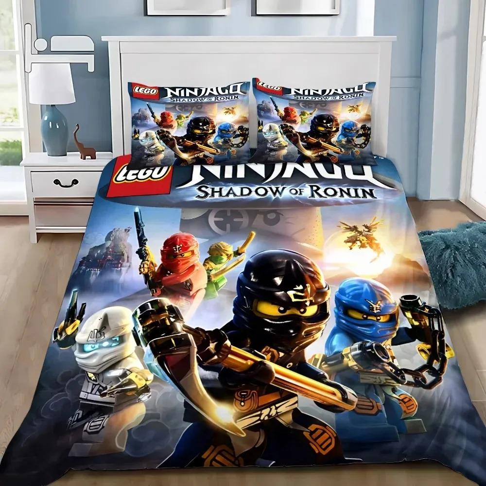 3D Горячая игра N-Ninjagos Пододеяльники Детский Мультяшный Комплект Постельного Белья Чехол на Одеяло Твин Фулл Спальня Декор Постели для Подростков Лучшие Подарки