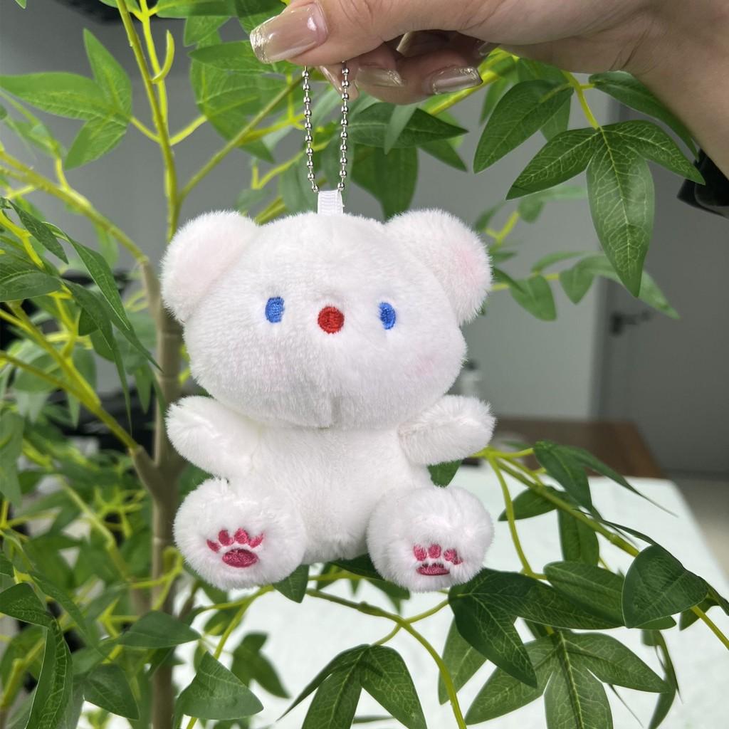 Очаровательный плюшевый кролик и брелок-подвеска в виде медвежонка с мягким коротким мехом для милых аксессуаров