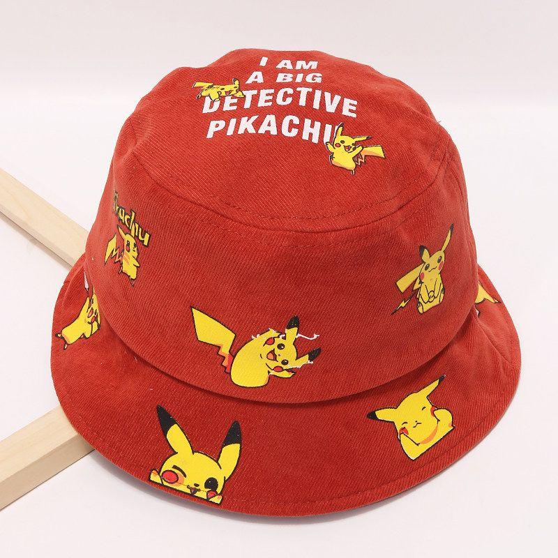 Pikachu Bucket Hat For Kids Premium Quality Cartoon Fisherman Cap