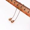 Простая Длинная Серьга-Подвеска Формы Капли Фиолетово-Золотого Цвета Блестящая Для Женщин Покрыта 14K Розовым Золотом Классическое Вечернее Украшение Подарок