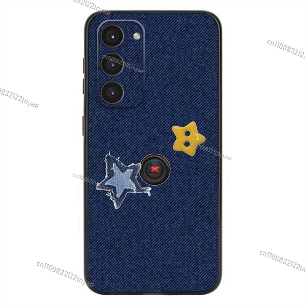 Джинсовый Ковбойский Деним с принтом Чехол для Телефона Для Samsung Galaxy A20,21s,22,31,32,52,53,72,73,80,91 Мягкий Черный Чехол из Жидкого Силикона