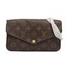 [Б/У] Сумка Felicie Pochette Classic, Канва с покрытием Monogram и Кожа, Три в одном, На цепочке - Очень хорошее состояние #OPZN2L