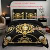 3pcs Breathable Polyester Skull Print Bedding Set - Machine Washable Includes 1 Duvet Cover & 2 Pillowcases Perfect for All